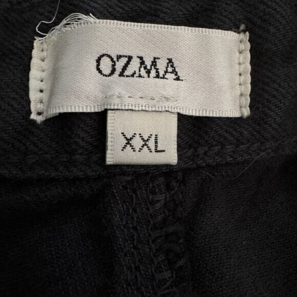 OZMA Field Pant Tencel Bull Denim in Ink Black - Picture 5 of 12